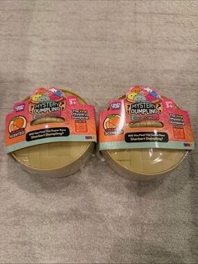 Mystery Dumpling Sherbert Edition Orange Toy Bao Bun RMS Crazy Fun Bundle Lot 2